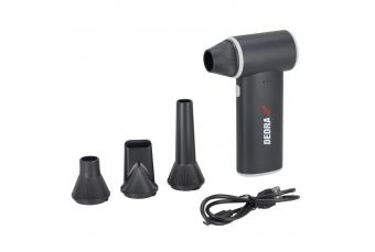 Wireless mini blower, voltage 7.4 V, battery capacity 2x2500 mAh, USB charging (DEPP015)