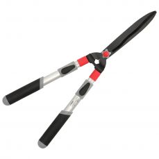 DEDRA Садовый триммер для живой изгороди 80A043 с изогнутым срезом, телескопический (80A043)