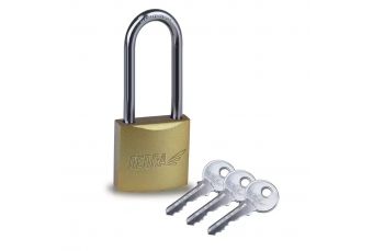 Copper plated padlock, 40mm with long yoke (11U130)