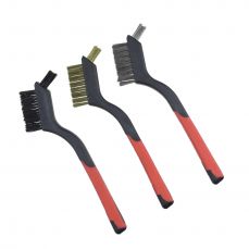 Трехрядные щетки, латунь, сталь, нейлон, 180 мм, двухкомпонентная ручка (2001P72)