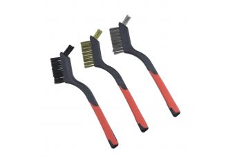 Трехрядные щетки, латунь, сталь, нейлон, 180 мм, двухкомпонентная ручка (2001P72)