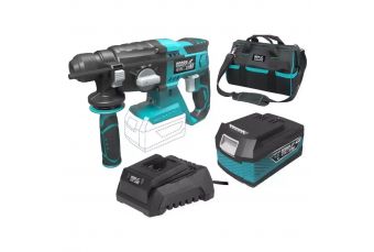 Набор аккумуляторных инструментов 18 В, аккумуляторная дрель DEDRA SAS+ALL DED7017, аккумулятор 4,0 Ач, зарядное устройство, сумка 16" (DED7017)