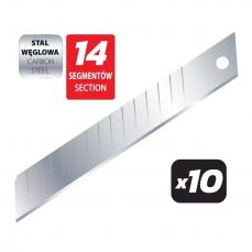 DEDRA M9041 Отрывные лезвия 18мм, плотный срез тапеции лезвие DEDRA M9041 14 сегментов, 10шт (M9041)