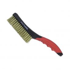 Четырехрядная проволочная щетка, латунь, 260 мм, двухкомпонентная ручка (2001P22)