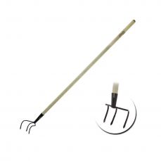 Garden cultivator with wooden shaft L-1100 (80C072)