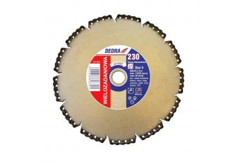 Многоцелевой алмазный отрезной диск для стали, арматуры, бетона DEDRA H1085 180ммx22,2мм, VACUUM BRAZED (H1085)