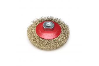 Diskveida stieplu suka ar misina parklajumu, 100mm, vitne M14 (F38-100)