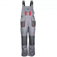 Safety bibpants size XXL/58, grey, weight 190g/m2, 20% polyester 80% cotton (BH3SO-XXL)