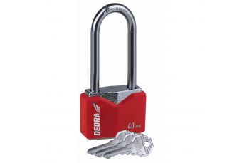 Чугунный ромбовидный замок с крышкой длиной 40 мм и длинным фланцем (11U111-L)