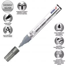 Маркер для обновления надписей на надгробиях DEDRA M89Z72 серебро, 1шт (M89Z72)