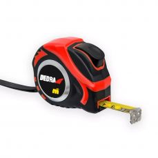 Измерительная лента DEDRA M391P 3м, 16мм, красный, автоблокировка, магнит, двусторонняя, бирка (M391P)
