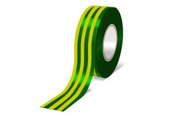 Электроизоляционная лента ПВХ DEDRA 12VTE1933 желто-зеленая 19ммх33м (12VTE1933)