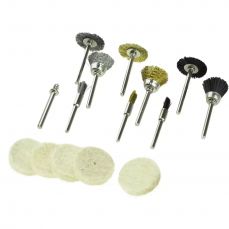 Проволочные щетки и полировальные войлоки DEDRA 08T608 набор из 15шт (08T608)