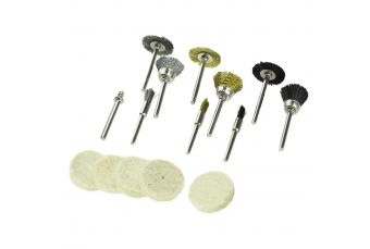 Проволочные щетки и полировальные войлоки DEDRA 08T608 набор из 15шт (08T608)