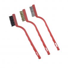 Набор 3-х рядных щеток, латунь, сталь, нейлон, 175мм (2001P70)