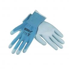 DEDRA BH1009R07 Защитные перчатки из полиуретана размер 7 (пара) (BH1009R07)