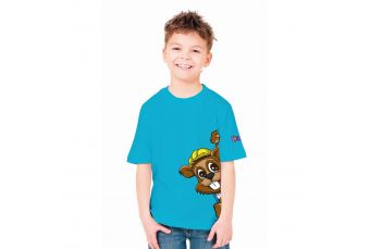 Детская футболка, размер 10/146см, бирюза, 100% хлопок (BH5TKT-10)