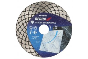 Dimanta griezējdiskam ar zivju zvīņu segmentu, griešana uz mitrām, griešana uz sausām, diametrs 125 mm (H1032)
