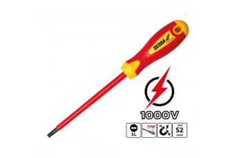 DEDRA 06B009 изолированная отвертка, плоская электрическая отвертка 8x175 мм (06B009)