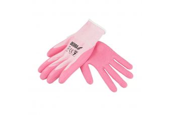 Латексные рабочие перчатки, вспененный латекс DEDRA BH1007R07 размер 7 (пара) (BH1007R07)