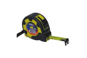 Измерительная лента DEDRA M583P 5м, 19мм, магнит, корпус ABS+резина, бирка (M583P)