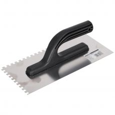 Шпатель с насечкой DEDRA 15B052 270x130 мм, нержавеющая сталь 6*6 (15B052)