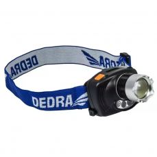 Налобный фонарь 3Вт CREE LED, регулируемый фокус DEDRA L1010 (L1010)