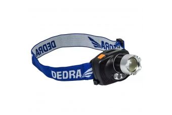 Налобный фонарь 3Вт CREE LED, регулируемый фокус DEDRA L1010 (L1010)