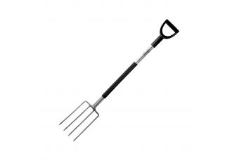 Вилы садовые DEDRA 80B017 металлическая ручка, пластиковая D-образная ручка, 122см (80B017)