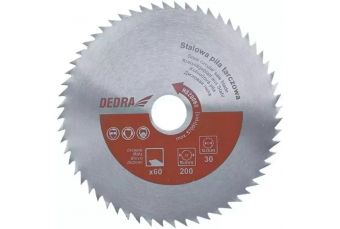 DEDRA HS35060 60 зубьев, 350x30 мм Циркулярный пильный диск для дерева, сталь (HS35060)