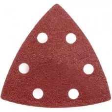 Trijsturveida slippapira paliktni ar caurumiem, 5 gab., gradacija 100#, mikroaku stiprinajums (Velcro), 80 x 80 x 80 mm (DED794573)