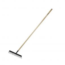 Грабли садовые DEDRA 16-зубые усиленные 80C052 деревянная ручка (80C052)