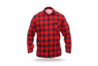 DEDRA BH51F1-XL красная фланелевая рубашка, размер XL, 100% хлопок (BH51F1-XL)