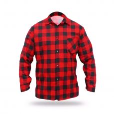 DEDRA BH51F1-XXXL красная фланелевая рубашка, размер XXXL, 100% хлопок (BH51F1-XXXL)