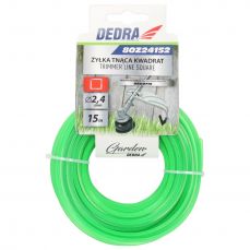 Kvadrātveida griešanas aukla, trimmera aukla, dārza pļauka 2,4mm x 15m (80Z24152)