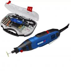 Мини-шлифмашина, прямая шлифмашина DEDRA DED7944Z2 135Вт - набор с принадлежностями 215шт, кейс (DED7944Z2)