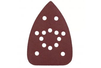 Абразивная бумага для дельташлифмашины, DEDRA SAS+ALL DED70632 140x140x93mm, gr.80, 5шт для DED7063 (DED70632)