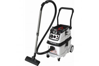 Строительный пылесос с функцией автоматической очистки фильтра и возможностью подключения компрессора и пневматических устройств, фильтр М-класса (DED6609P)