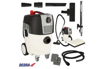 Darbnīcas putekļu sūcējs darbam ar ģipša slīpmašīnu 1600 W, automātiskais kratītājs, iebūvēta maks. 2000 W rozete (DED6607)