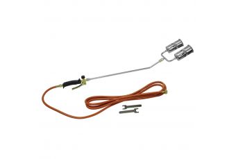 Кровельный комплект, газовая горелка DEDRA 31B024 двойное сопло, сопло ø 60мм, шланг 5м (31B024)