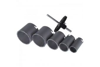 Набор фрез, пил DEDRA DED1517 с твердосплавным наконечником 33, 43, 53, 67, 73 мм (DED1517)