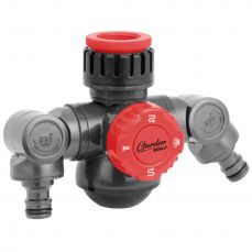 Angle Double Faucet Connection 1/2"-3/4", card (80N008K)