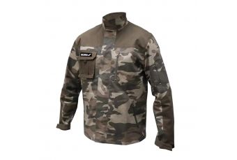 Защитная куртка моро, камуфляжная толстовка DEDRA BH43BL-LD размер LD, хлопок+эластан, 240 г/м2 (BH43BL-LD)