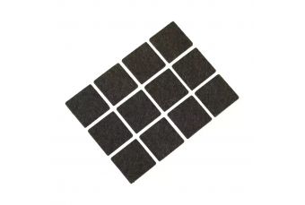 Самоклеящиеся фетровые прокладки DEDRA M311.204 12шт, квадратные 25мм (M311.204)