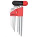 Hex ball key set CrV, 9 pcs (0653)