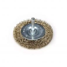 DEDRA Щетка для проволочных кругов F31-063 латунированная, 63 мм с хвостовиком (F31-063)