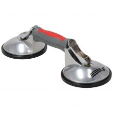 Двойная присоска DEDRA DED06P12 2x123 мм, макс 120 кг, алюминий (DED06P12)