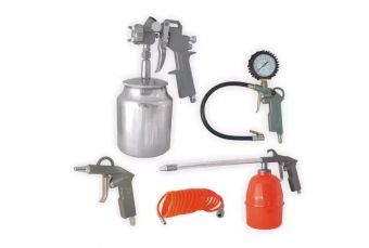 Набор пневматических аксессуаров PANSAM A533010 для покраски, продувки, обслуживания, очистки, 5шт (A533010)