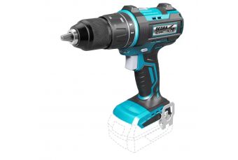 Аккумуляторная дрель-шуруповерт, 18 В, DEDRA SAS+ALL DED7142 50 Нм, 13 мм с ударом, бесщеточный (DED7142)