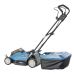 Аккумуляторная бесщеточная газонокосилка 2х18В, DEDRA SAS+ALL DED7198 ширина стрижки 33см, бесщеточный двигатель (DED7198)